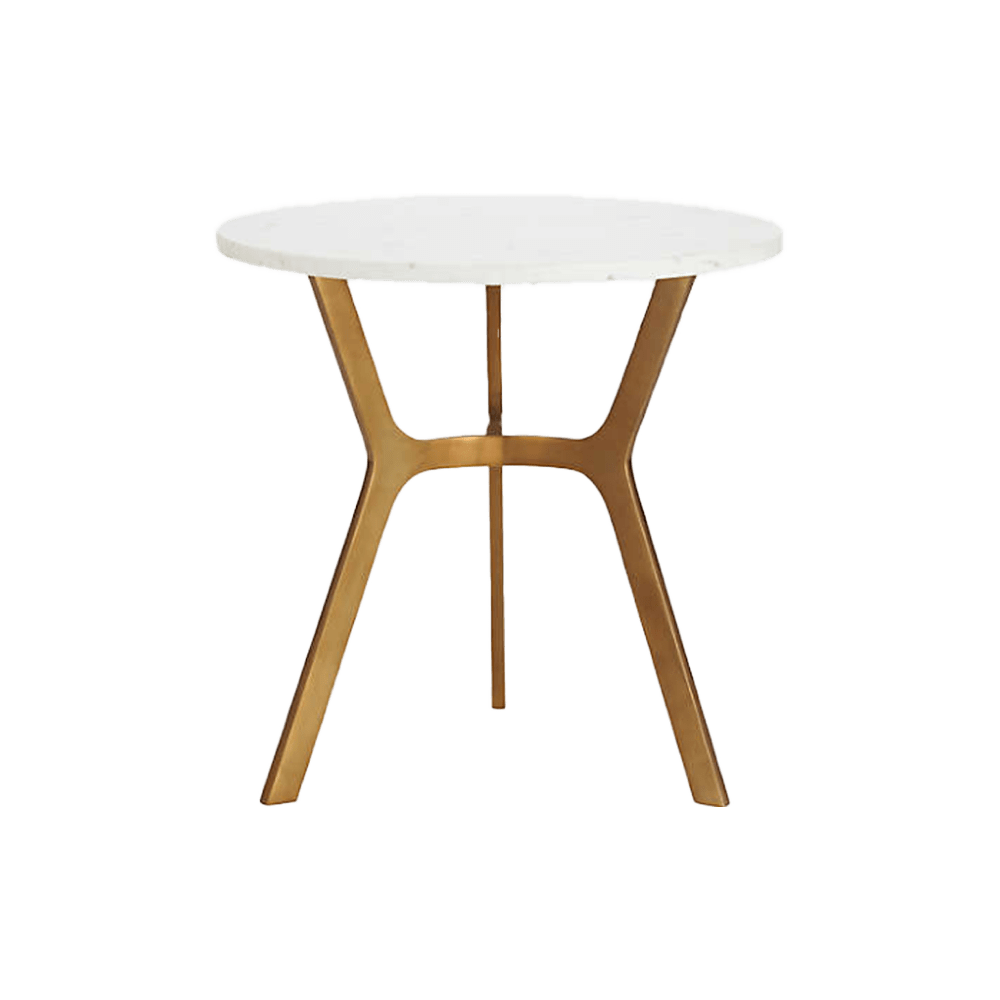 Table with brass base